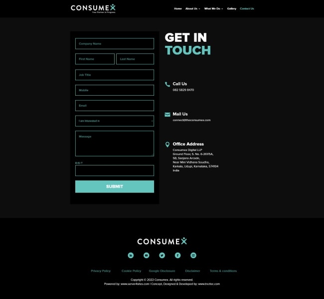 The Consumex contact